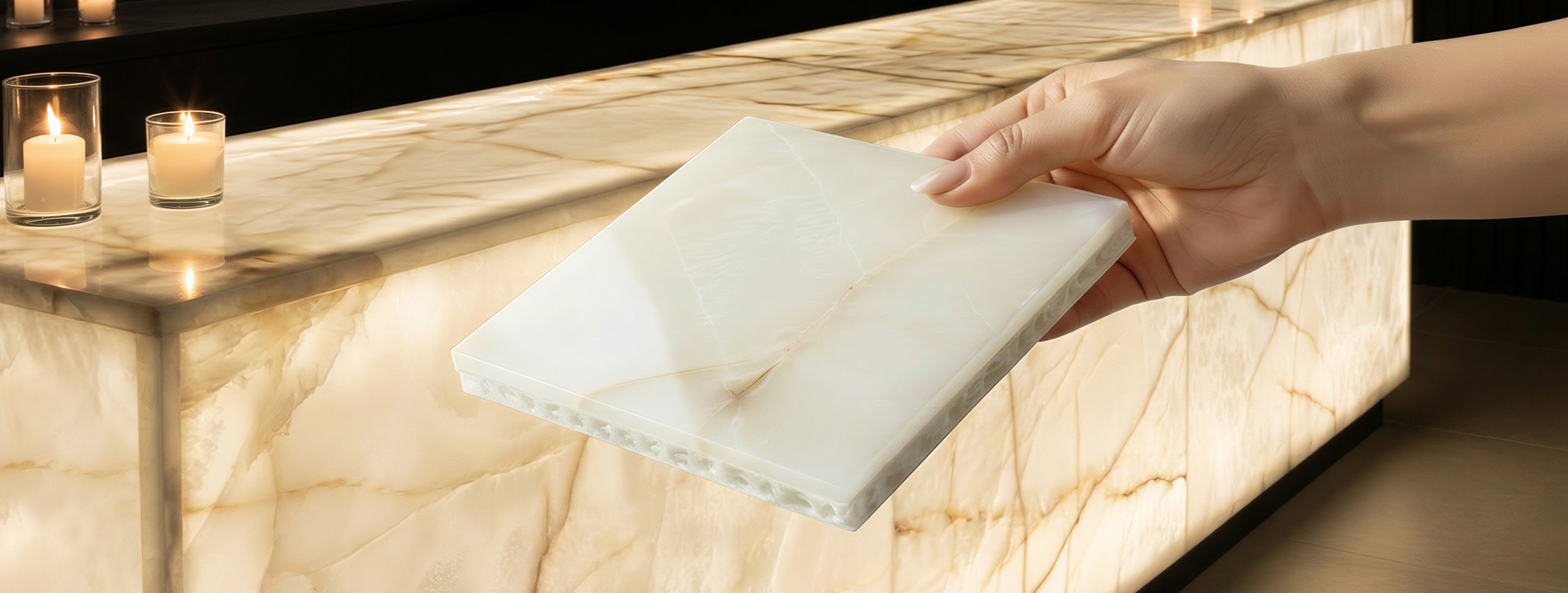 Backlit Stone Panels